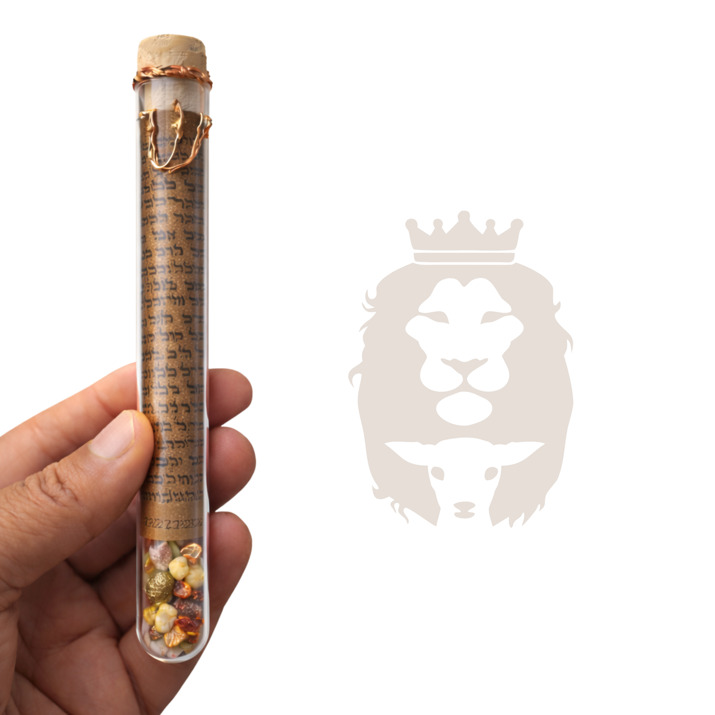 Gold Frankincense & Myrrh Mezuzah