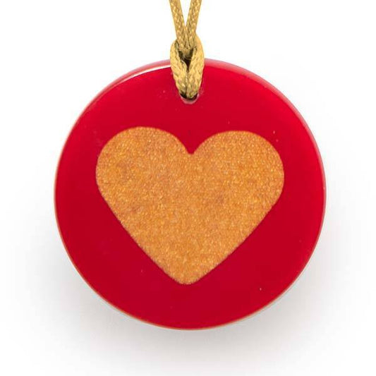 Golden Heart Orgonite (3.5cm)