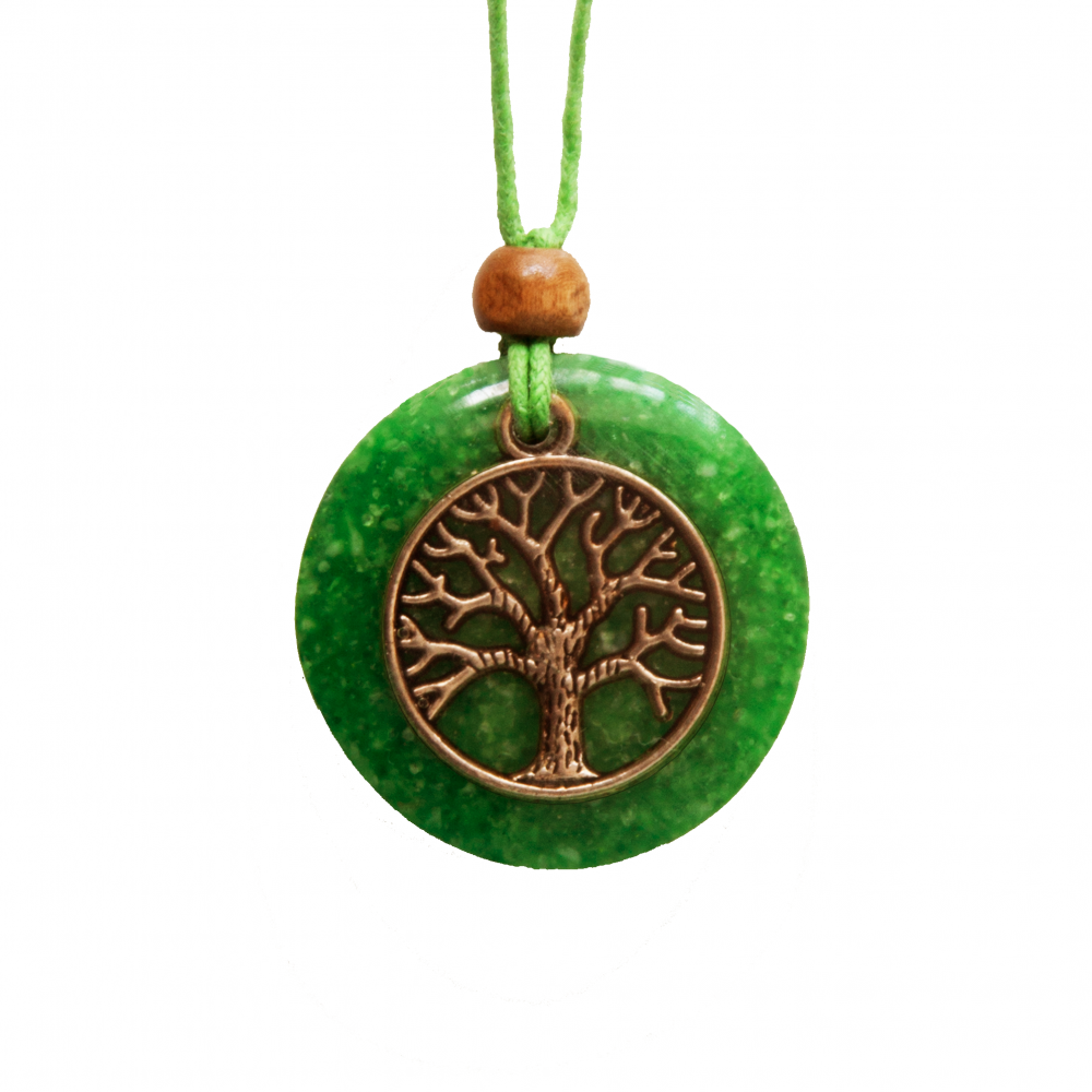 Green Tree of Life Pendant (2.8cm)